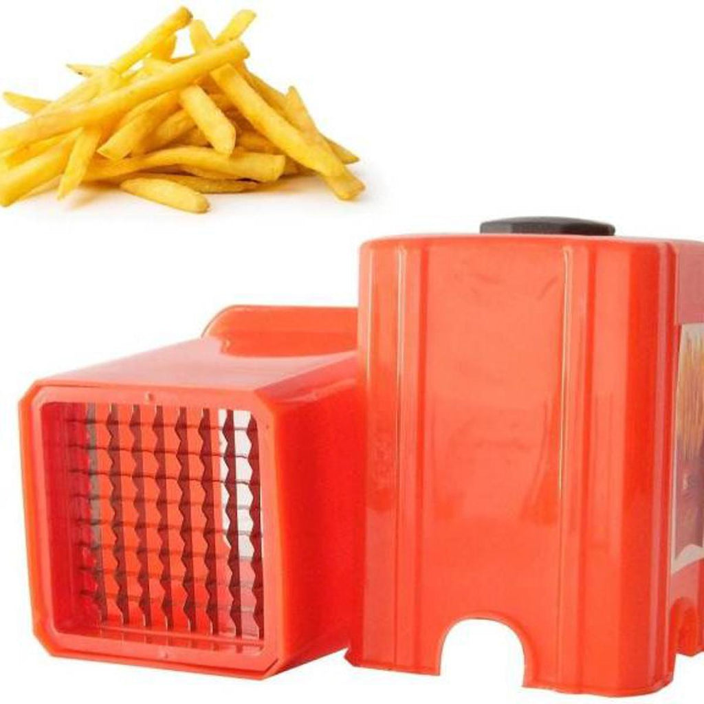 Potato Chips & French Fries Maker (Red, Plastic)