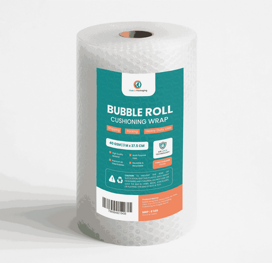 Bubble Wrap Roll, Heavy Duty 40 GSM, Clear, 3 M x 37.5 CM, Packaging Cushioning for Fragile Items