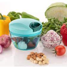 Compact Manual Food Chopper (450 ml, Green)